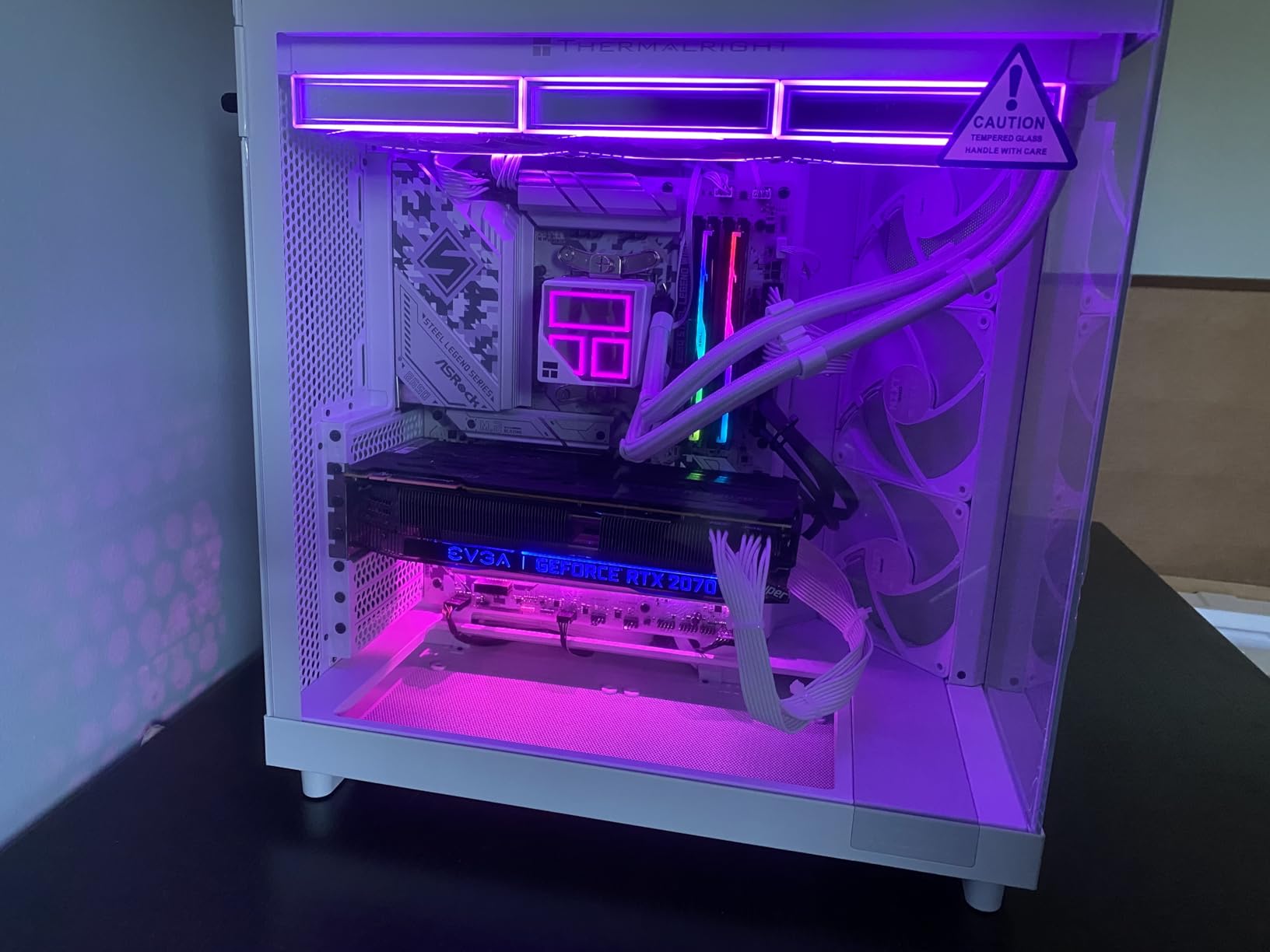 NZXT H6 Flow | CC-H61FW-01 | Compact Dual-Chamber Mid-Tower Airflow Case | Panoramic Glass Panels | High-Performance Airflow Panels | Includes 3 x 120mm Fans | Cable Management | White customer photo 2