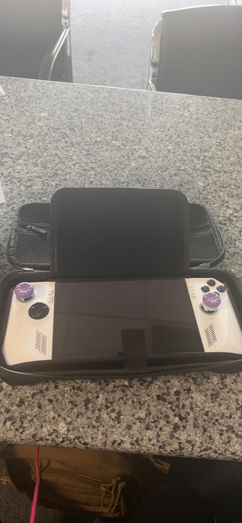 ENCASED Accessories Set for Asus ROG Ally - Handheld Kickstand Case with Hardshell Carrying Bag and Tempered Glass Screen Protector (Black) customer photo 2