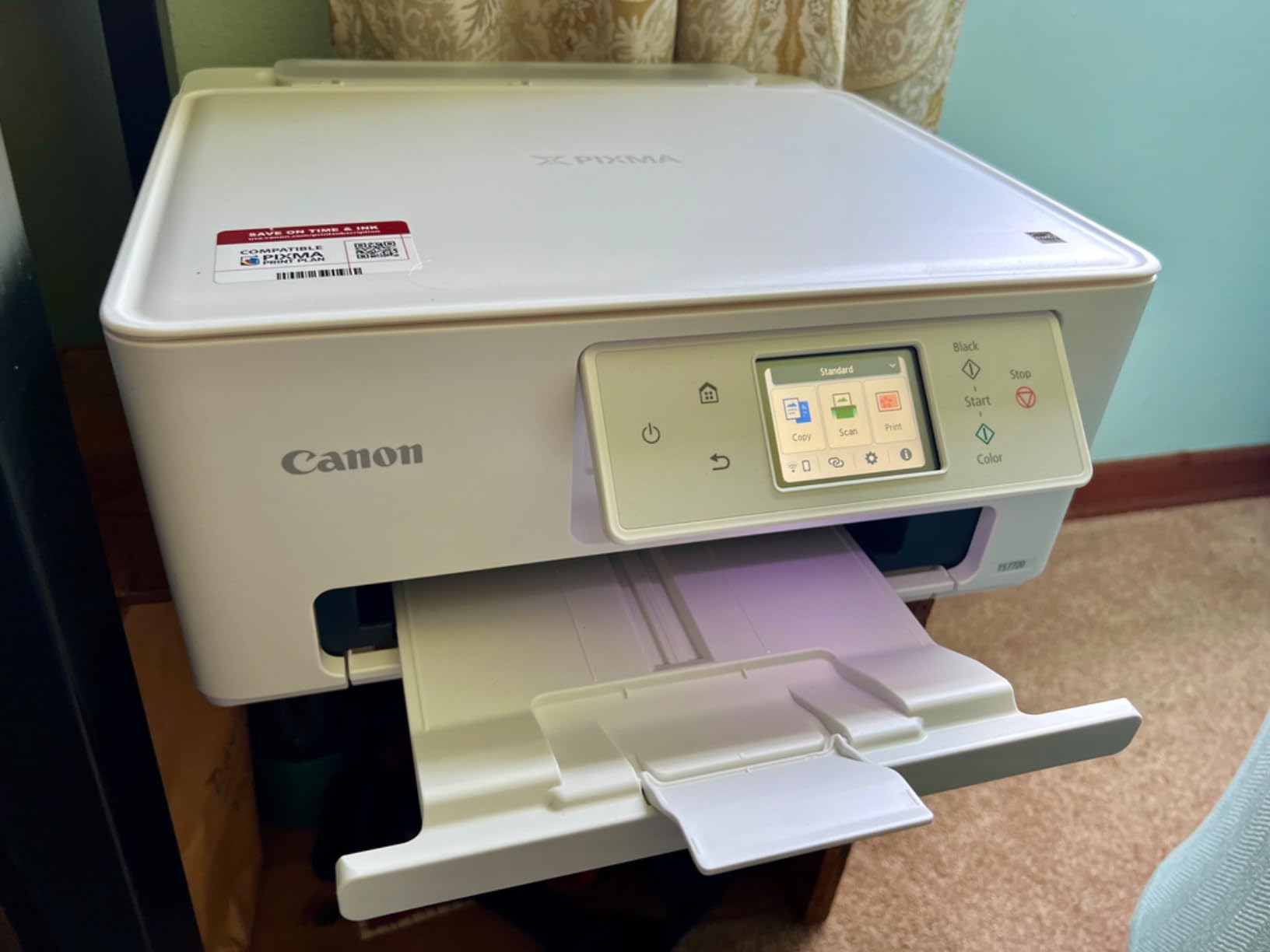 Canon PIXMA TS7720 Wireless All-in-One Color Inkjet Printer – Print, Copy, Scan – Auto Duplex, 15/10 PPM, 2.7” Touchscreen, Compact Home Photo Printer with Easy Setup customer photo 2