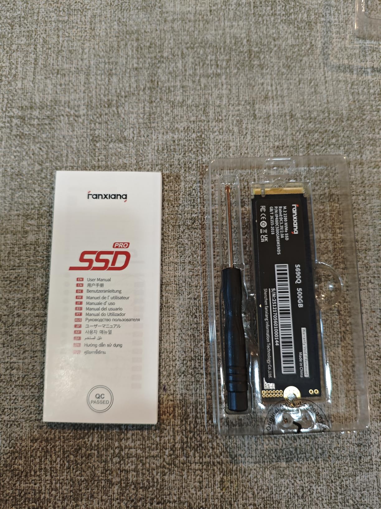 Fanxiang 1TB NVMe SSD PCIe Gen4 M.2 Internal Gaming SSD for PS5, Up to 4800 MB/s, 3D NAND SLC Cache Solid State Drive Upgrade Storage for PC/Laptops S690Q customer photo 1