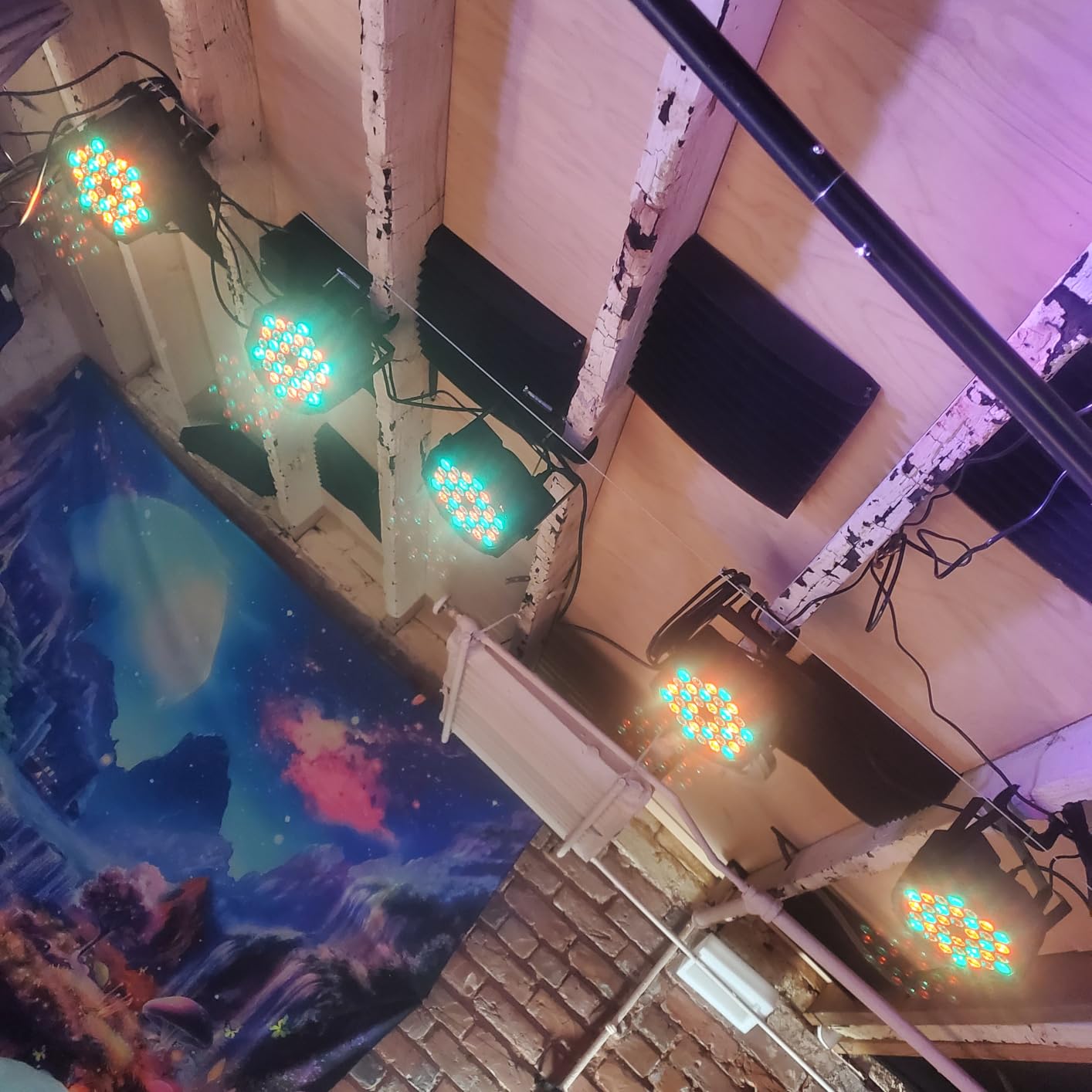 Litake Stage Lights Par Lights DJ Party Light Corded RGB 36 LED with DMX Controller Sound Activated Remote Control DJ Uplights for Events Wedding Party Club Bar Dance Gratulation Stage Lighting 12 PCS customer photo 2