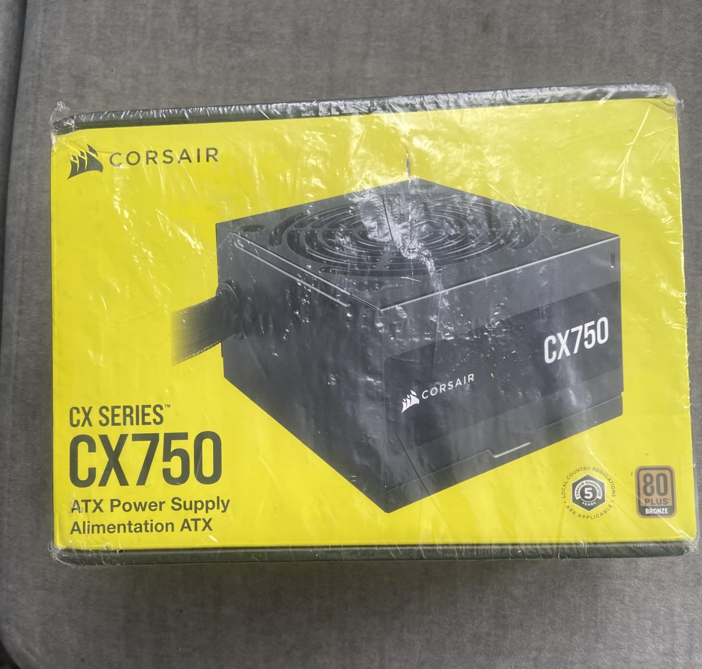 CORSAIR CX750 80 Plus Bronze Non Modular Low-Noise ATX 750 Watt Power Supply - NA - Black customer photo 2
