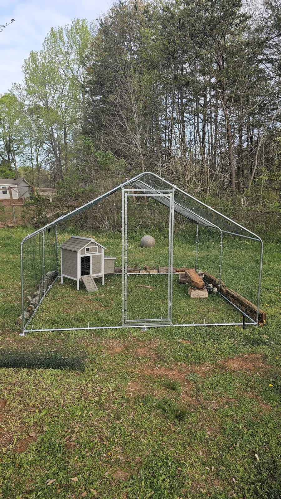 Heavy Duty Metal Chicken Coop with Hardware Cloth (235