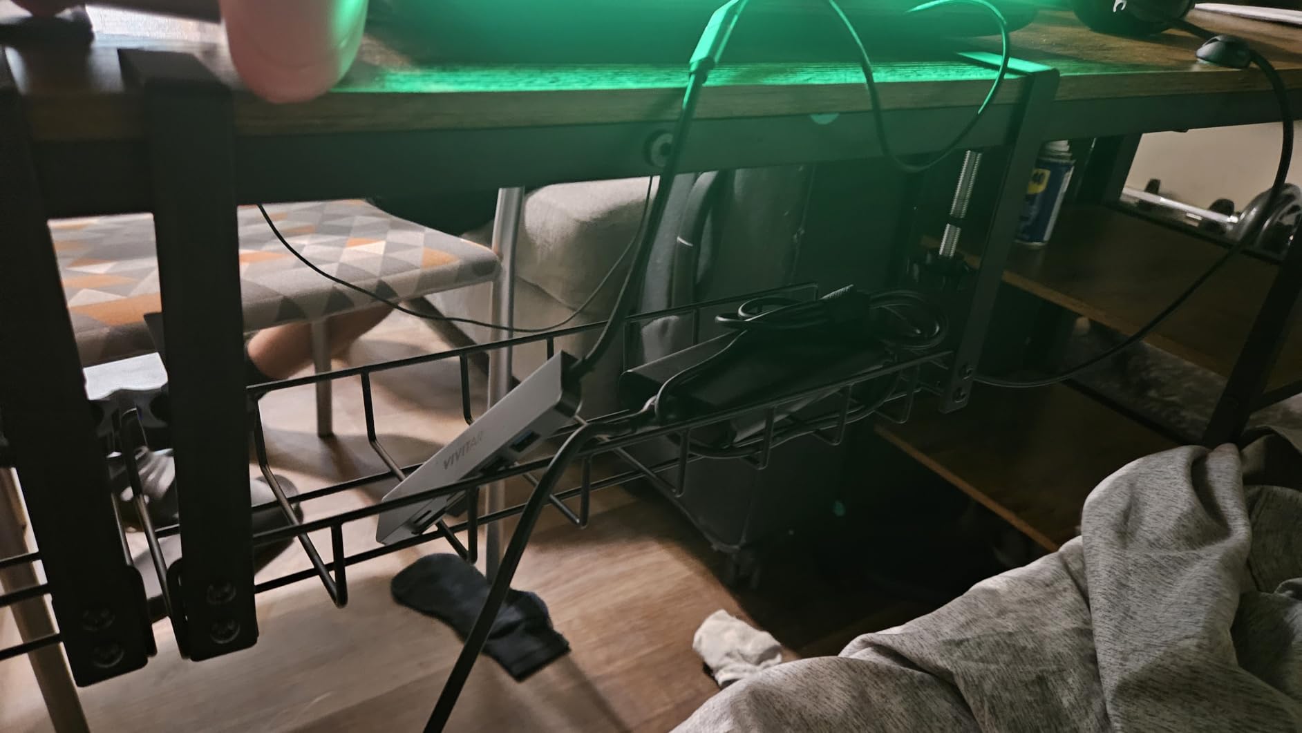 2 Pack Cable Management Under Desk Tray, 31.4