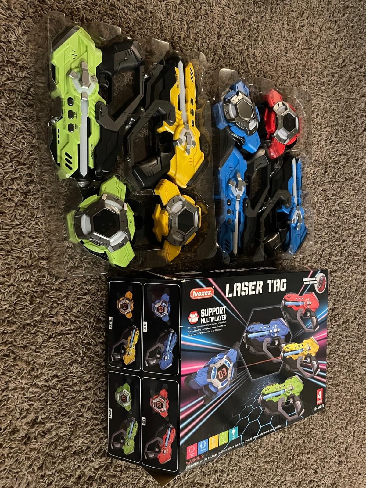 Laser Tag Guns Set of 4 Laser Tag Guns with Digital LED Score Display Vests customer photo 2