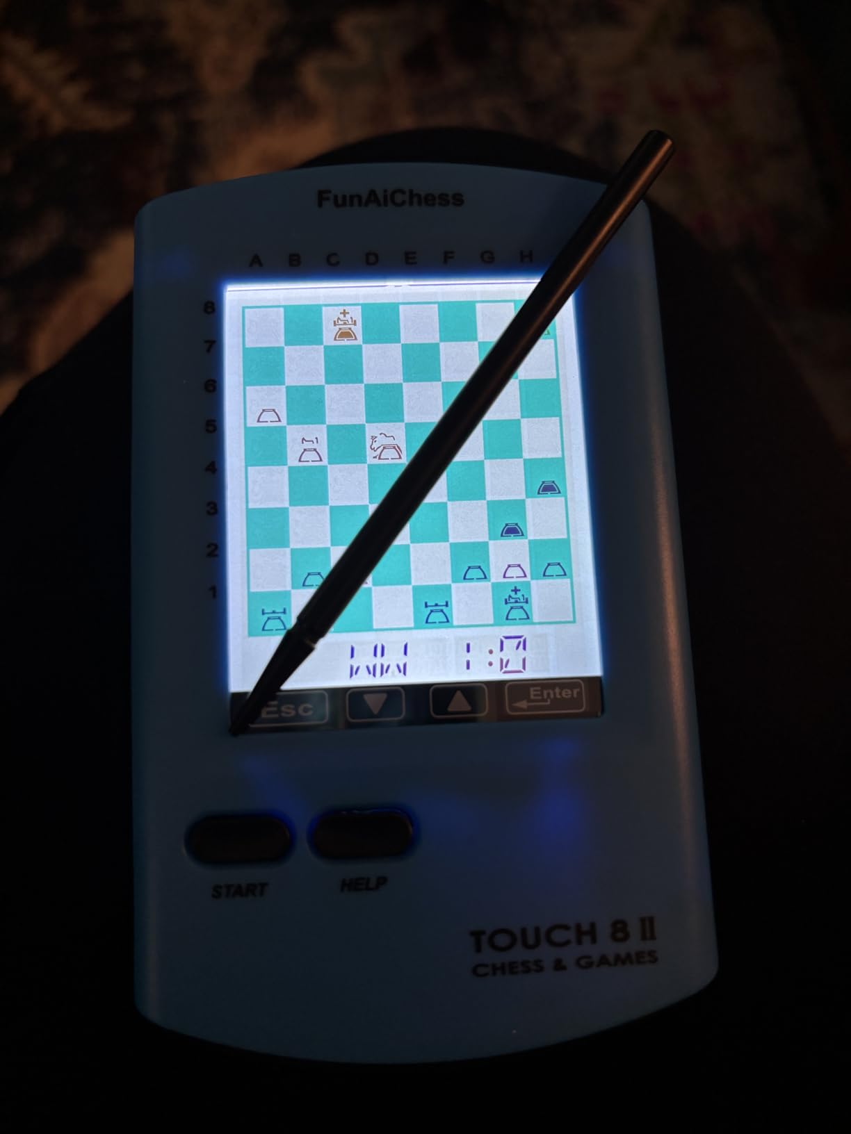Handheld Electronic Chess Board 8 in 1 Touch Chess Computer Game Portable Electronic Chess Set for Adults, Kids,and Beginners Learn and Travel with Stylus Large LCD Display Gift(Black) customer photo 2