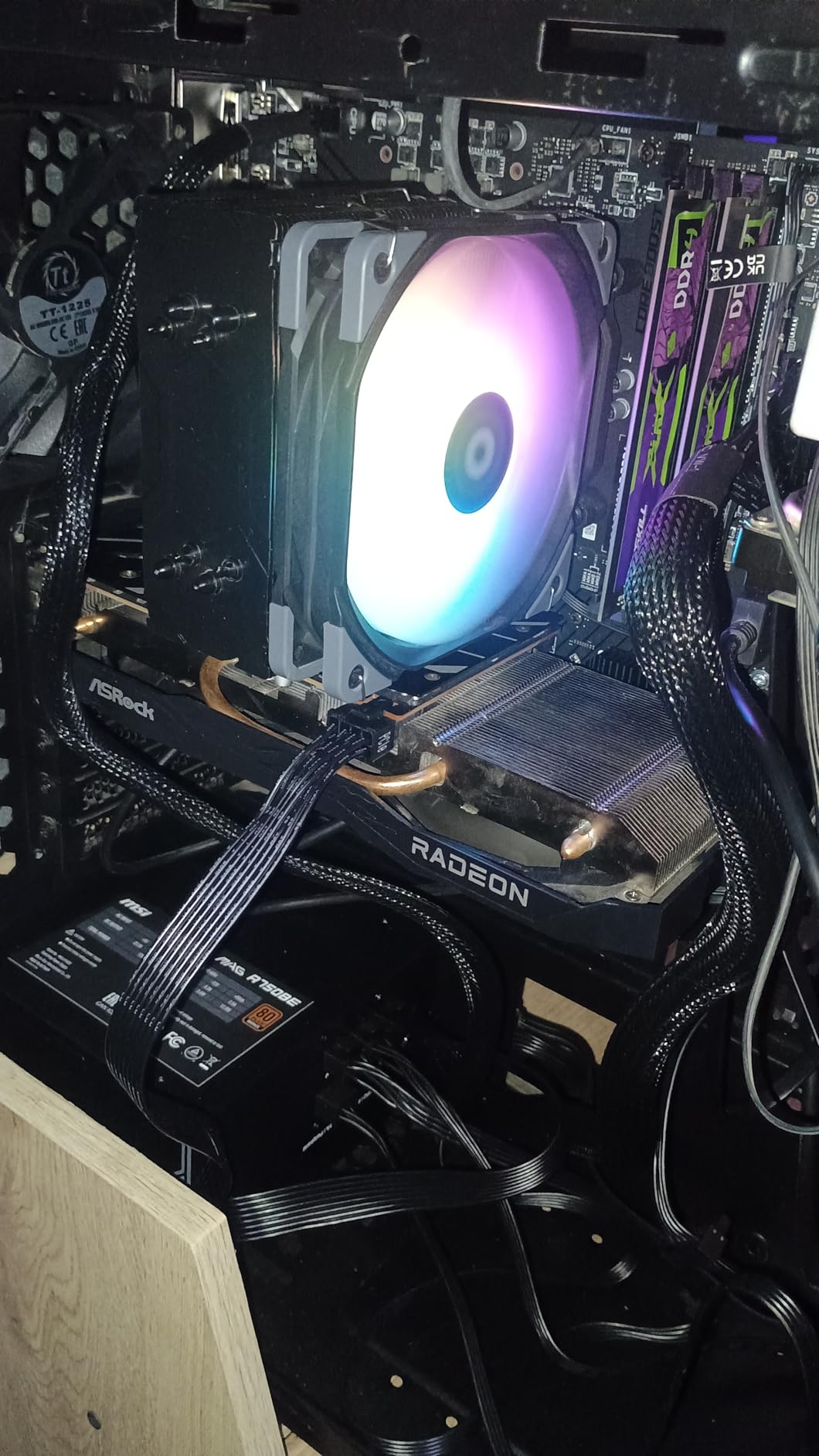 MSI MAG A750BE, Semi-Modular Compact 750W ATX Power Supply, 80+ Bronze, Low-Noise Fan, Active PFC Design, 5 Year Warranty customer photo 1