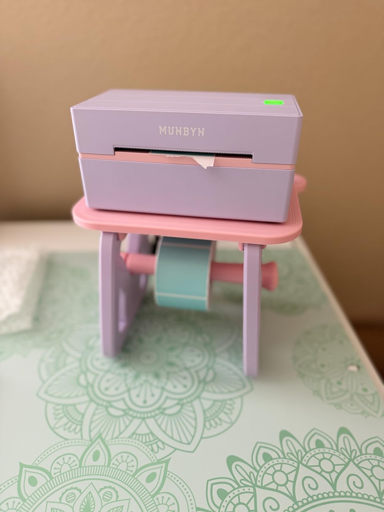 MUNBYN Bluetooth Thermal Label Printer, Wireless 4x6 Shipping Label Printer customer photo 2