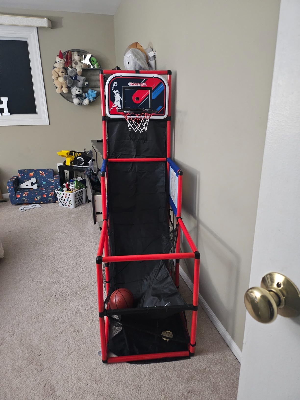HYES Basketball Arcade Game with Electronic Scoreboard & Dartboard customer photo 1