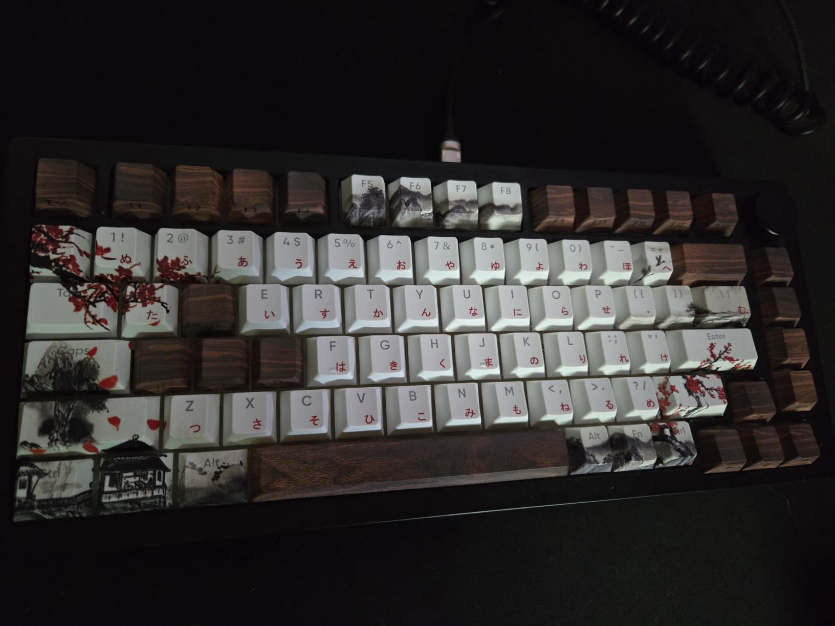 Womier PBT Keycaps Set 130 Keys, Dye Sub Custom White Japanese Key caps customer photo 2