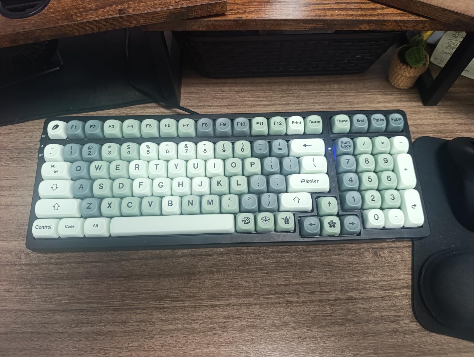 Womier PBT Black Keyboard Keycaps, Japanese MOA Keycaps Set customer photo 2