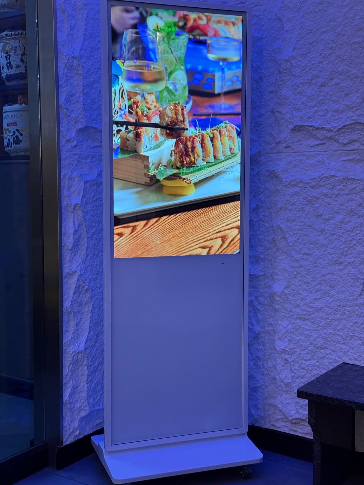 JIYANG 65 Inch 4K Touchscreen Digital Signage Display Kiosk, Indoor Floor Standing LCD Advertising Display with Android Media Player, HDMI/USB/WiFi Input Auto Split Screen(Black customer photo 2