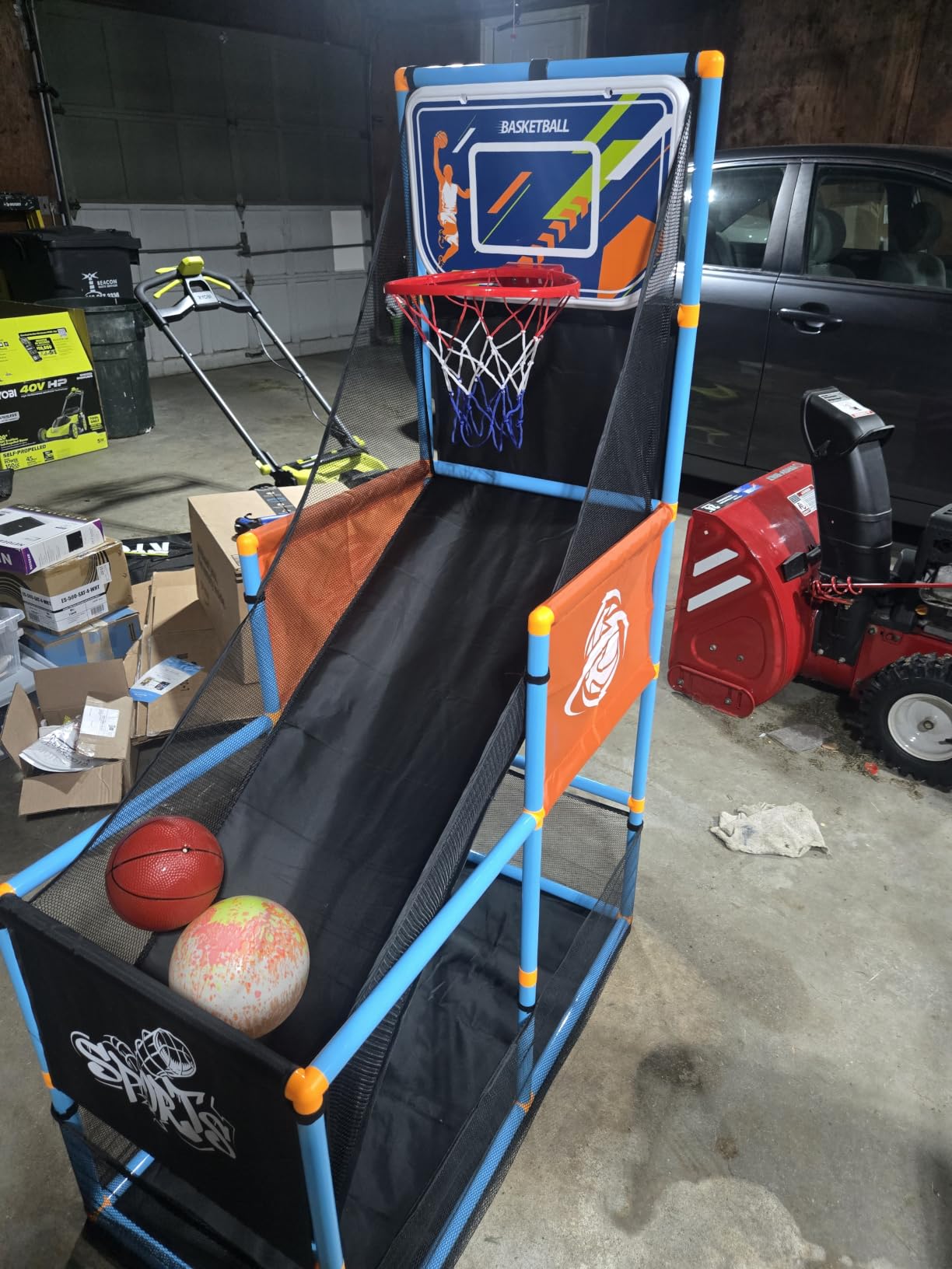 Arcade Basketball Game Set Boy Toys Indoor Outdoor Kids Basketball Hoop customer photo 1