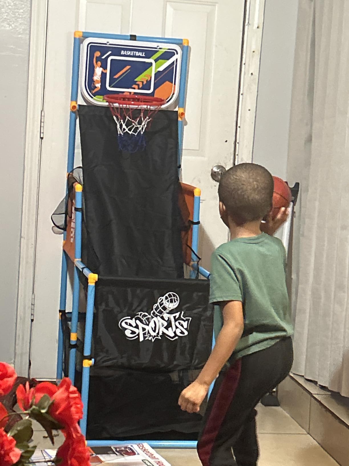 Arcade Basketball Game Set Boy Toys Indoor Outdoor Kids Basketball Hoop customer photo 2