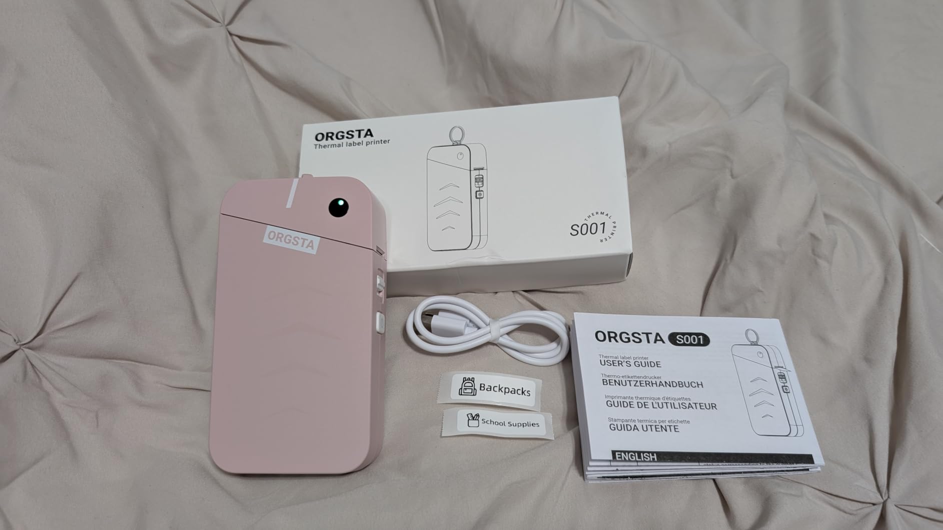 ORGSTA Label Maker, S001 Portable Bluetooth Label Maker Machine with Tape customer photo 2