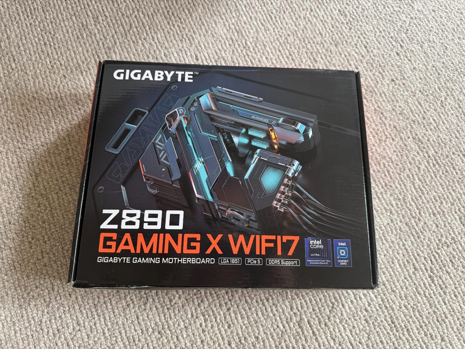 GIGABYTE Z890 Gaming X WIFI7 Intel Core Ultra (Series 2) LGA 1851 Motherboard, ATX, DDR5, 4X M.2, PCIe 5.0, USB4, WIFI7, 2.5GbE LAN, EZ-Latch customer photo 2