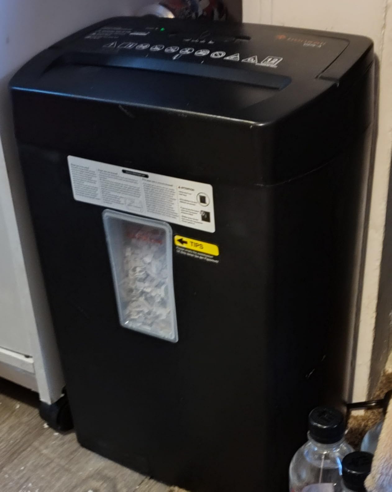 Bonsaii Micro Cut Paper Shredder, 12-Sheet, Home Office, 5.5-Gallon bin customer photo 2
