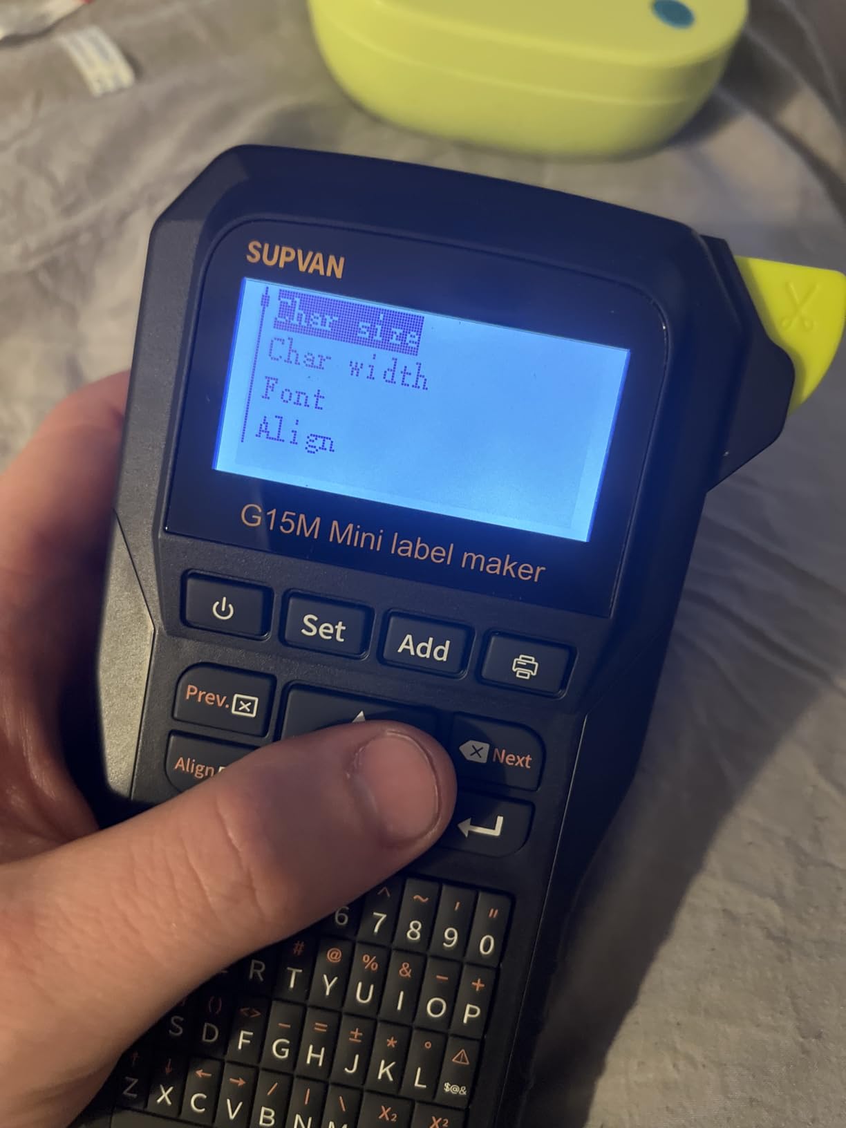SUPVAN G15M Mini Portable Label Maker Machine with Heat Shrink Tube customer photo 2