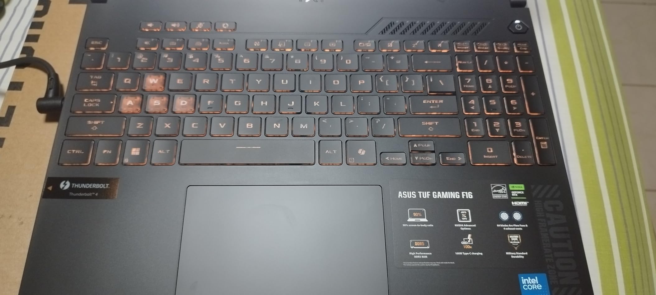 ASUS TUF Gaming F16 Gaming Laptop, 16” FHD+ 144Hz IPS-Level 16:10 Display, Intel® Core™ 5 210H, NVIDIA® GeForce RTX™ 4050, 16GB DDR5, 512GB PCIe Gen4 SSD, Wi-Fi 6, Win11 Home, FX607VU-SS53 customer photo 2