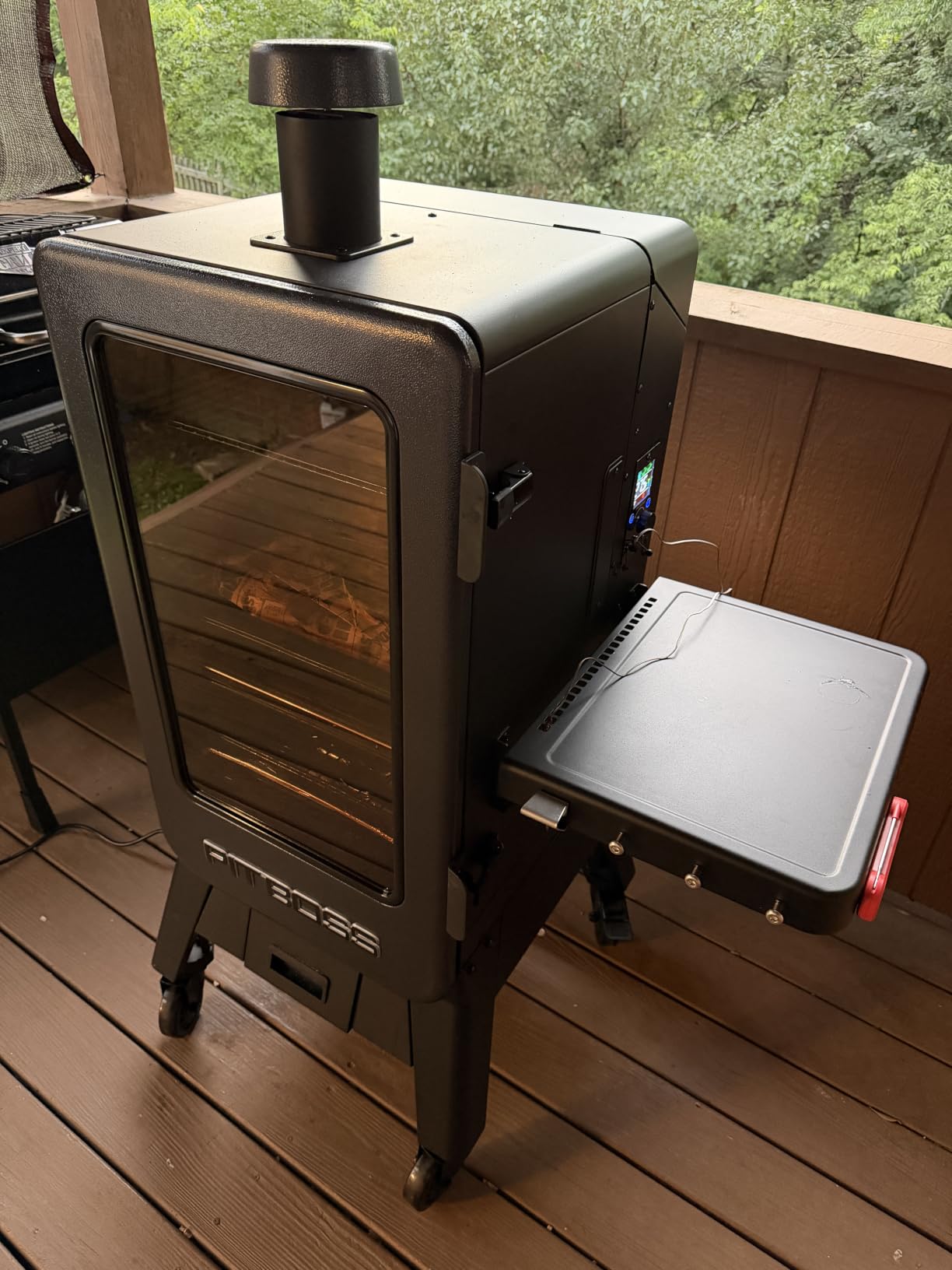 Pit Boss Navigator 6-Series WiFi & Bluetooth Wood Pellet Vertical Smoker with LCD Digital Controller, 2,224-Sq. In. 5-Rack Cooking Space, 130°F to 420°F TempRange, Meat Probe, 75 lb. Pellet Hopper customer photo 1