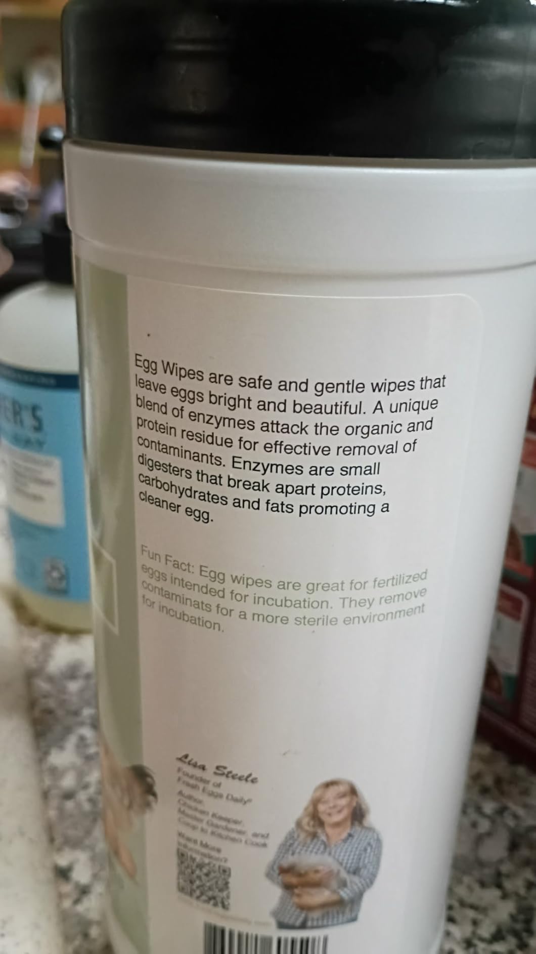 Fresh Eggs Daily Egg Wipes – Enzyme-Based Egg Cleaner for Backyard Chickens, No Rinse Needed, Natural Enzyme Formula – 40 Natural Cleaning Wipes customer photo 2