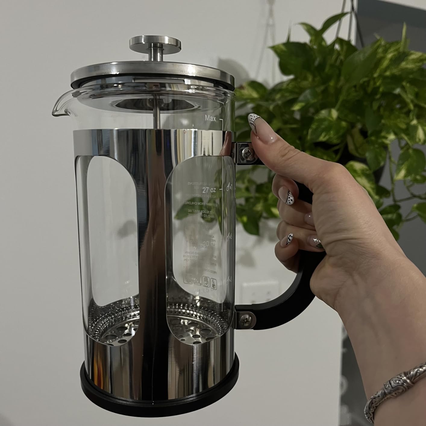 Veken 34oz French Press Coffee Maker, No Plastic Touching Cafe,1 L Cafetera customer photo 2