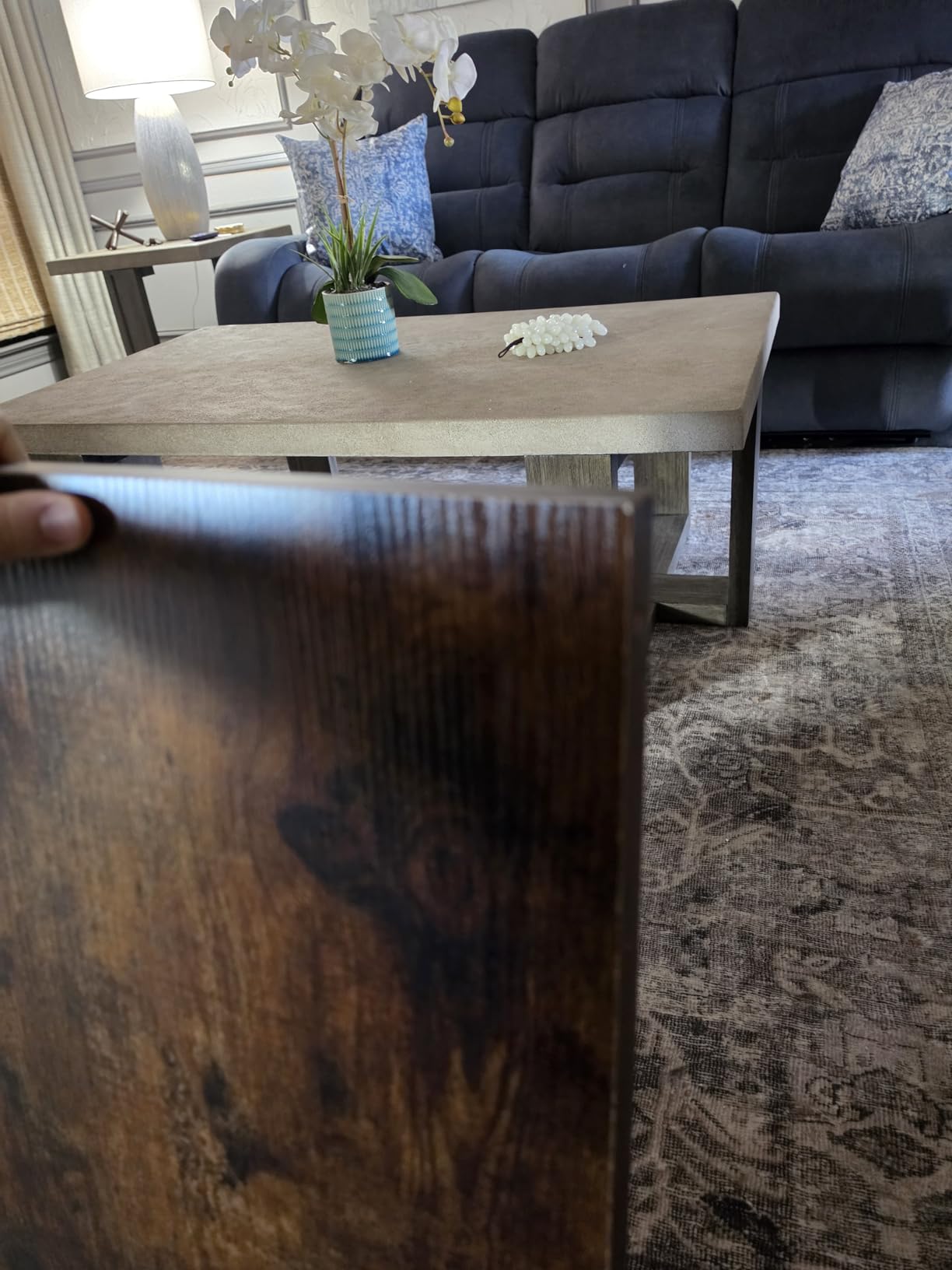 Black 71x30 in Electric Standing Desk, 1 Inch Thick Tabletop customer photo 2