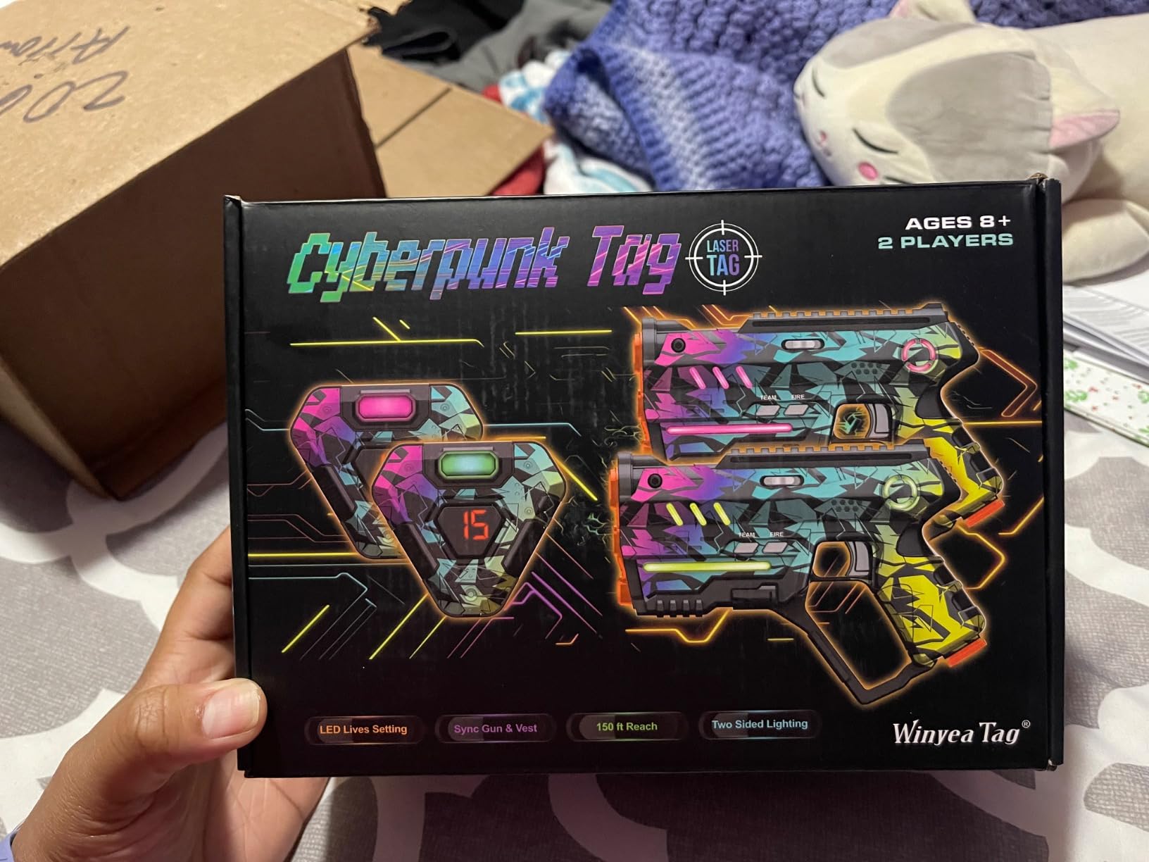 Rechargeable Laser Tag Set of 4, Lazer Tag Game for Kids Indoor & Outdoor Play, Gift Ideas for Kids Teens and Adults, Cool Toys for Teenage Ages 8 9 10 11 12+Year Old Boy & Girls customer photo 2