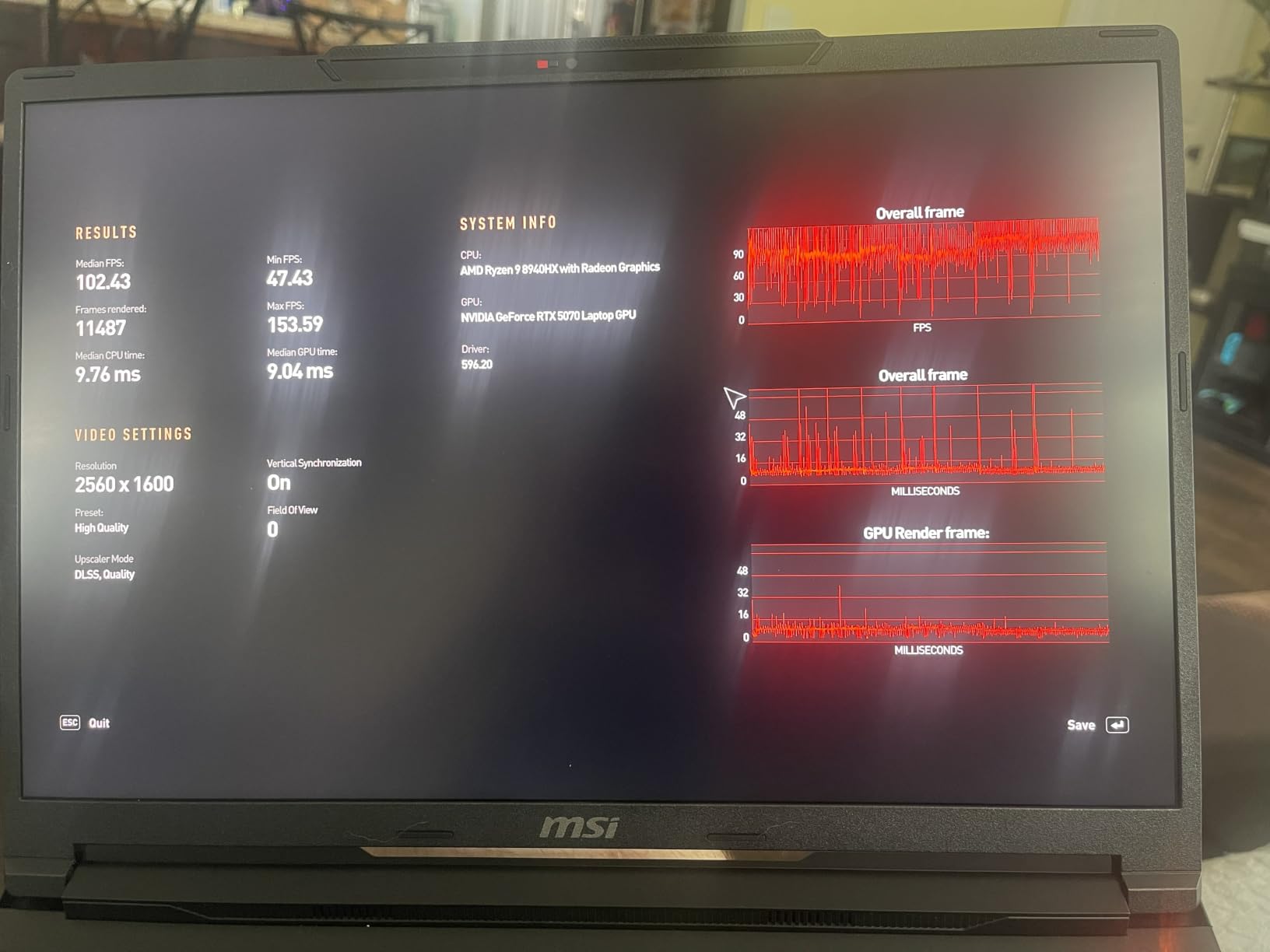 msi Crosshair A16 HX 16” 2.5K QHD+ 240Hz Gaming Laptop – AMD Ryzen 9 8940HX, NVIDIA GeForce RTX 5070, 32GB DDR5, 1TB NVMe SSD, Wi-Fi 6E, USB-C, Windows 11 Home: Gunmetal Grey E8WGK-009US customer photo 1