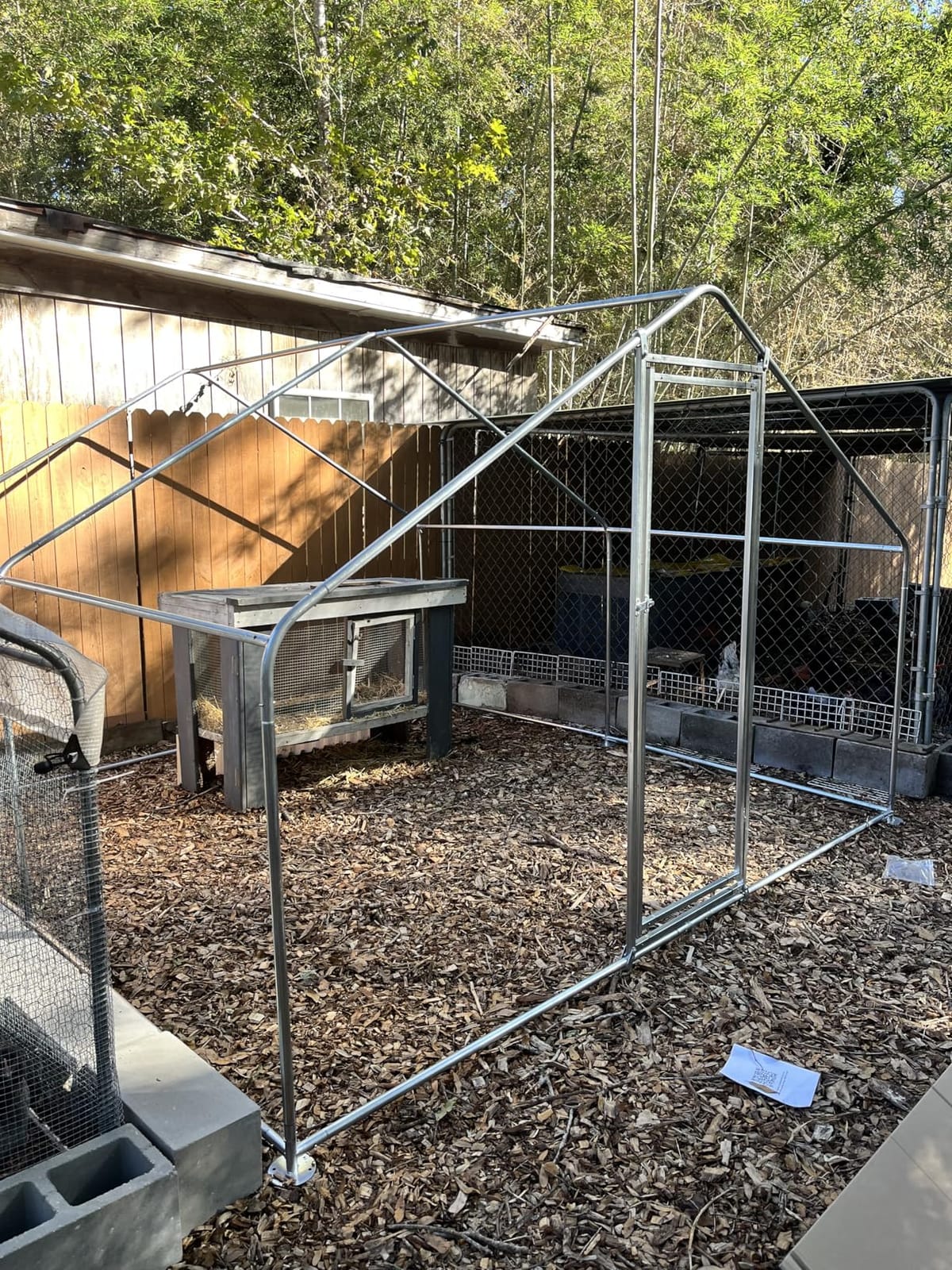 Metal Chicken Coop with Hardware Cloth, Walk-in Poultry Cage for Hen Duck customer photo 2
