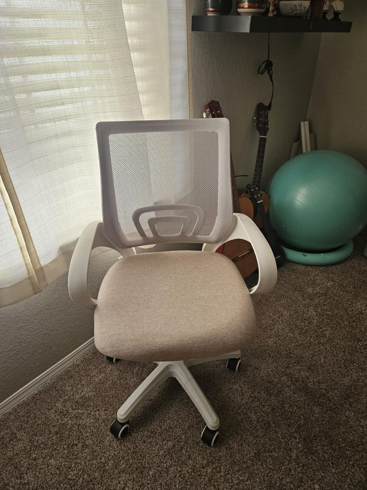 NEO CHAIR Office Computer Chair Ergonomic Mid-Back Mesh Desk Chair, Black | Breathable Mesh Back with Lumbar Support, Height Adjustment, Smooth Rolling Casters for Home Office, Study or Gaming Setup customer photo 1