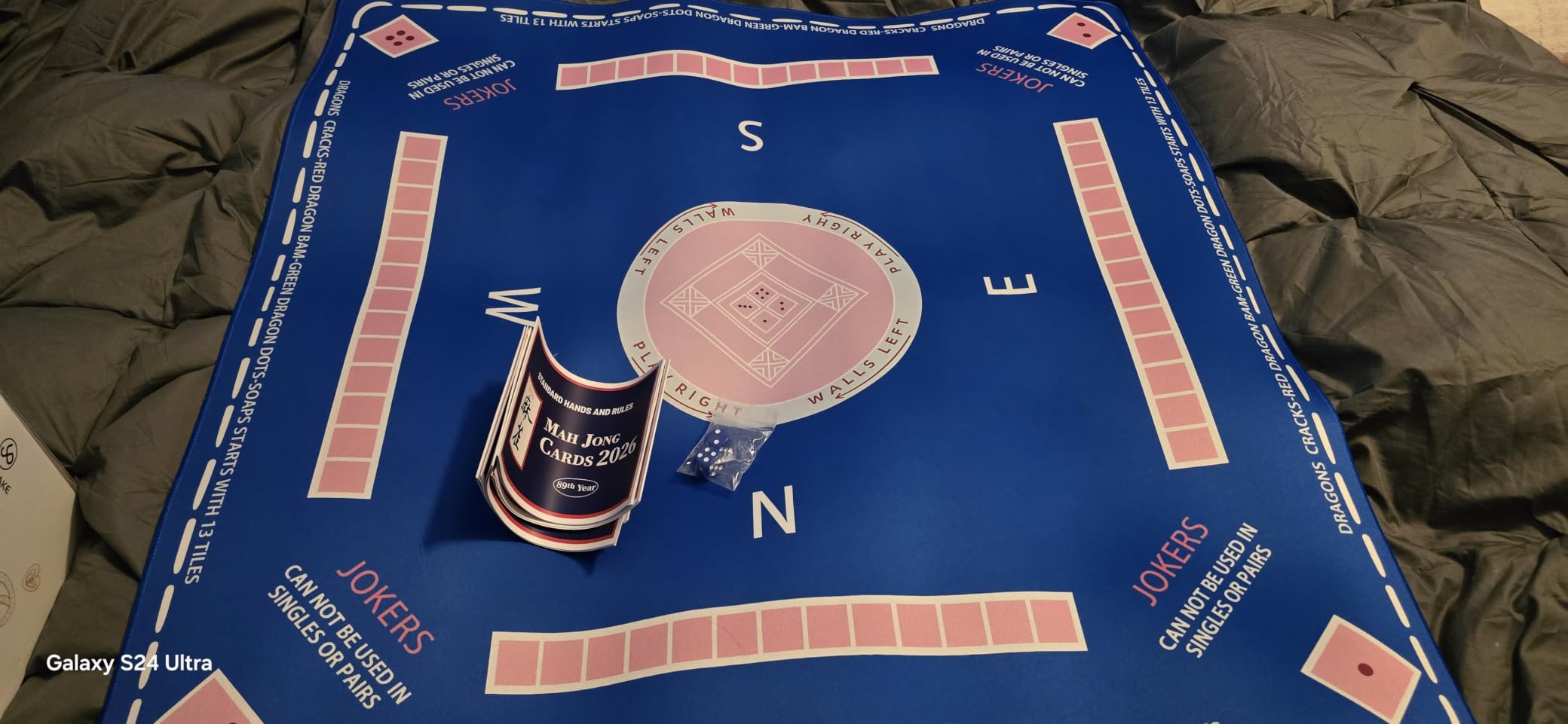 Travel Mahjong Set, Pink Mini American Mahjong Tile Set with Racks and Bag customer photo 1