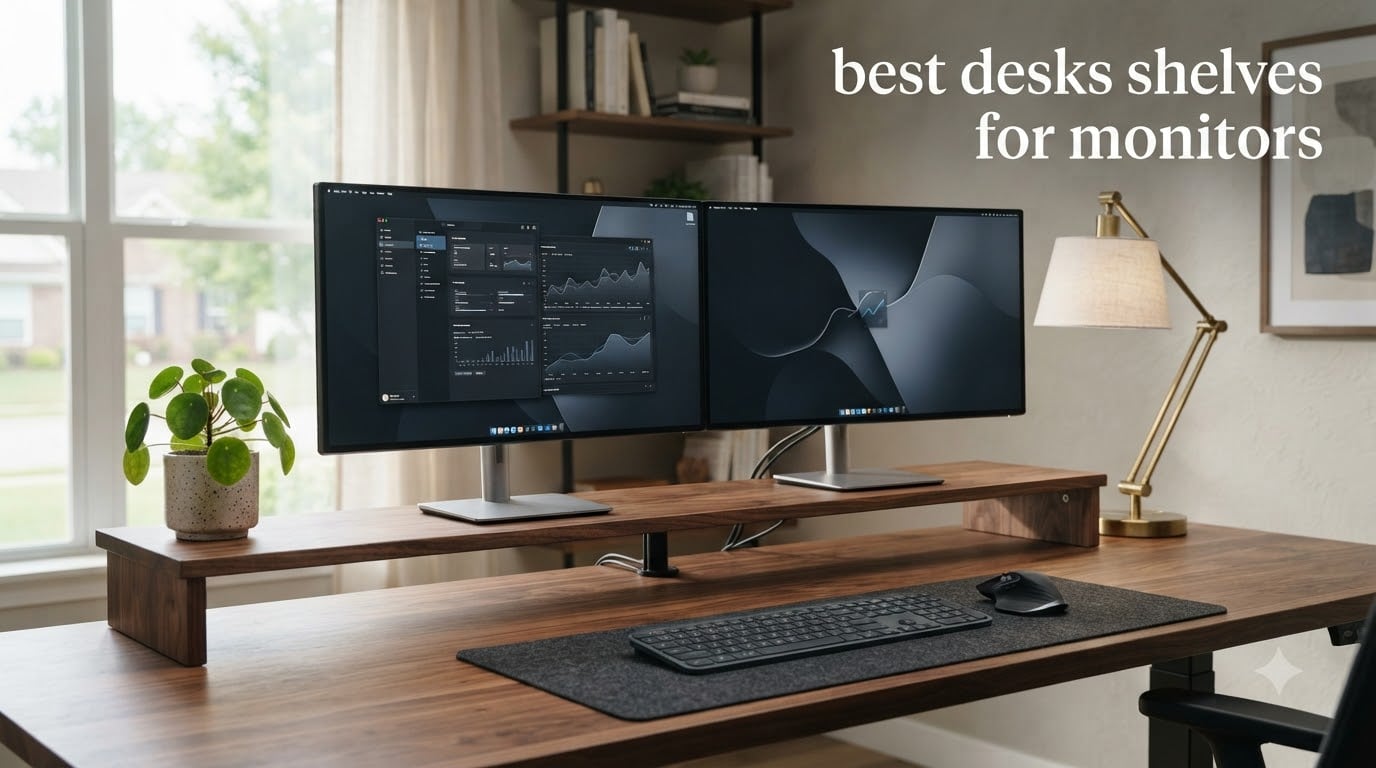 best desks shelves for monitors