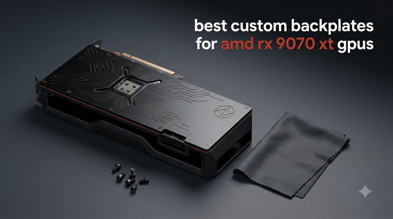 best custom backplates for amd rx 9070 xt gpus