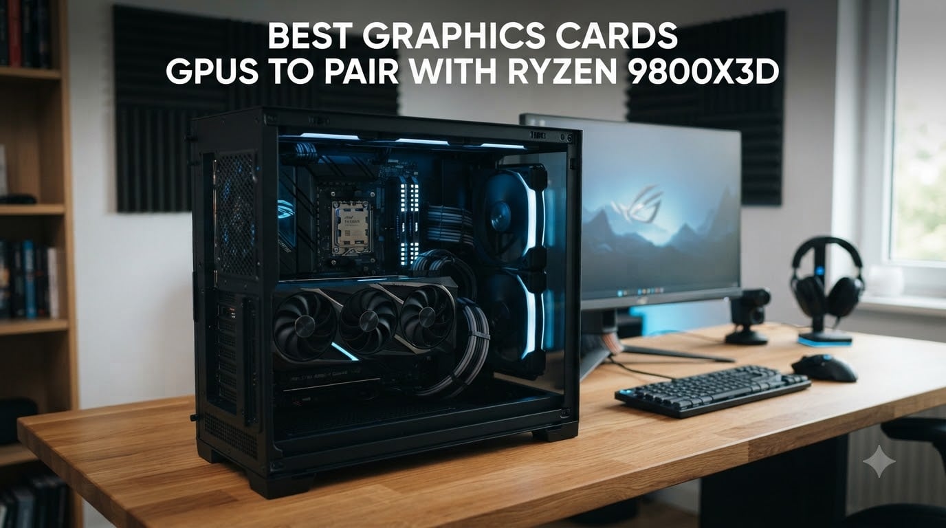 best graphics cards gpus to pair with ryzen 9800x3d