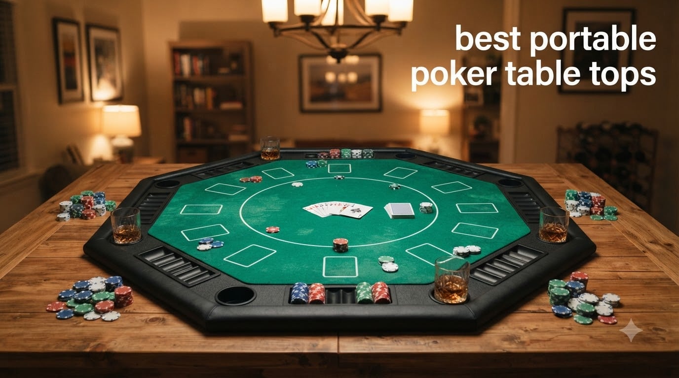 best portable poker table tops
