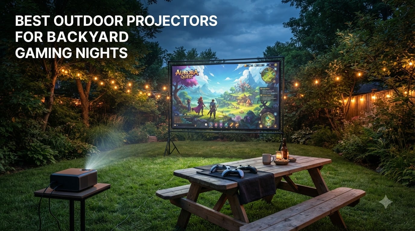 best outdoor projectors for backyard gaming nights