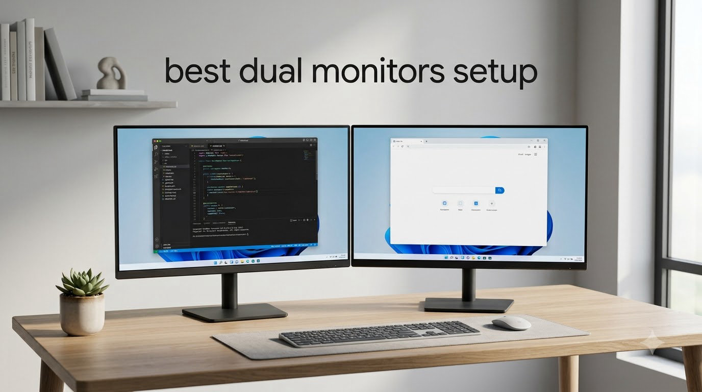 best dual monitors setup