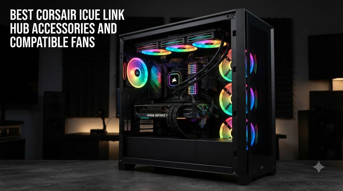 best corsair icue link hub accessories and compatible fans
