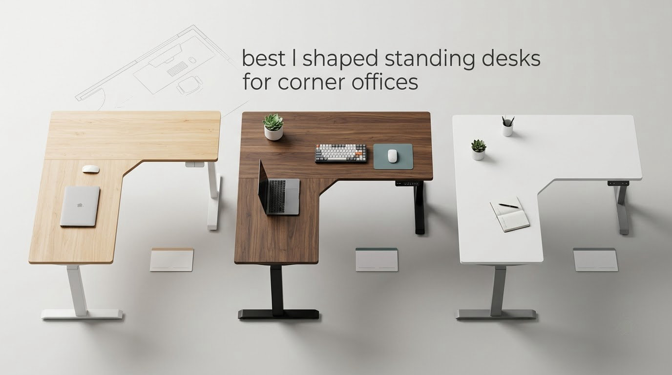 best l shaped standing desks for corner offices