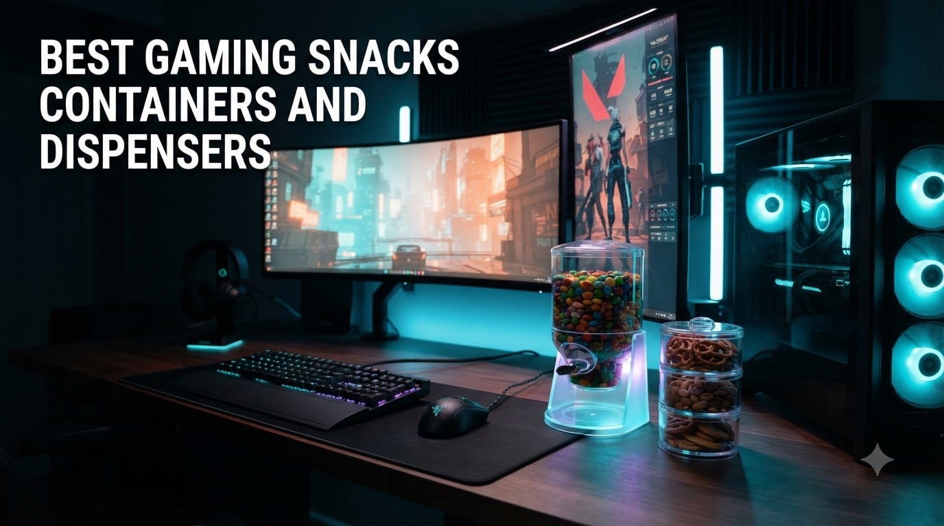 best gaming snacks containers and dispensers