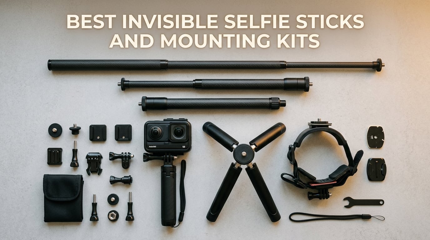 best invisible selfie sticks and mounting kits