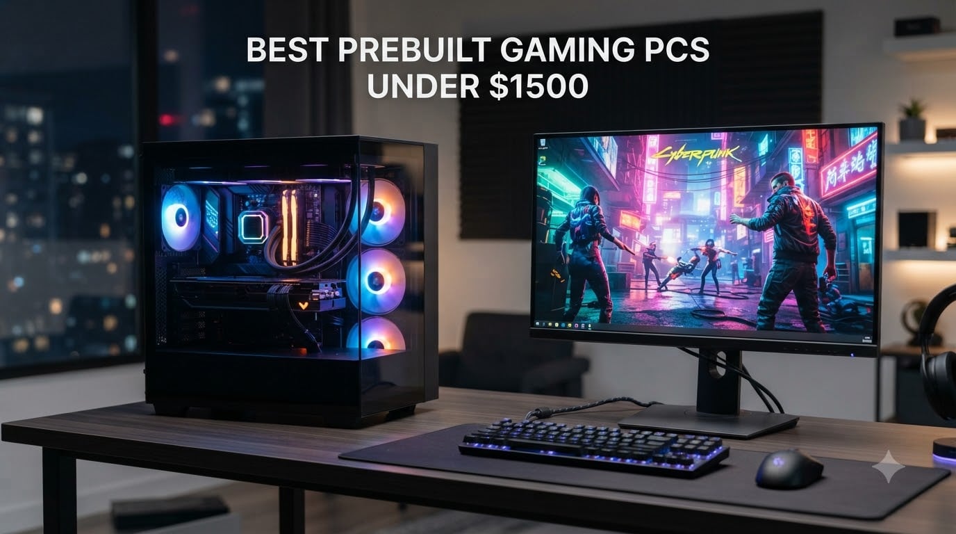 best prebuilt gaming pcs under $1500