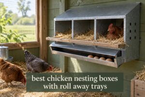 best chicken nesting boxes with roll away trays