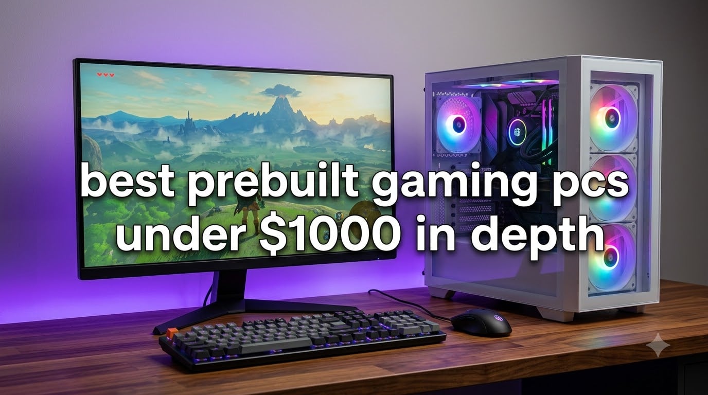 best prebuilt gaming pcs under $1000 in depth