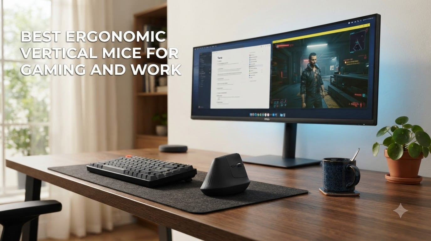best ergonomic vertical mice for gaming and work