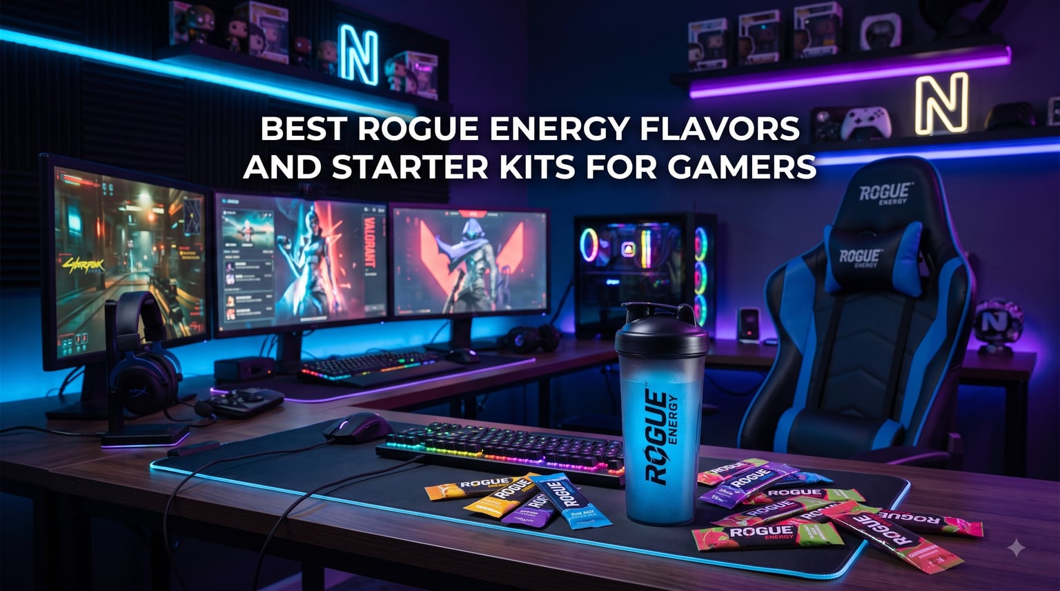 best rogue energy flavors and starter kits for gamers