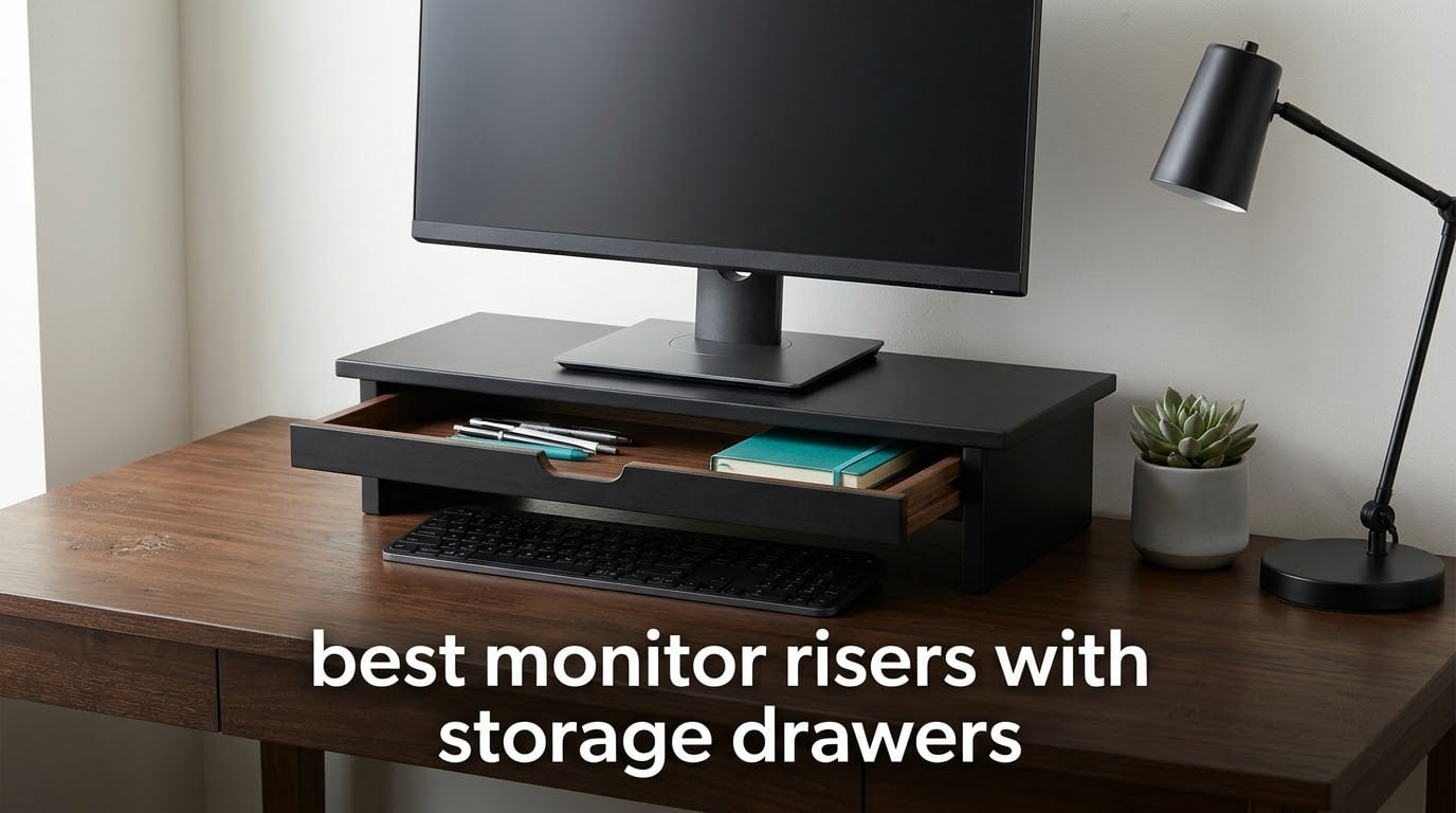 best monitor risers with storage drawers
