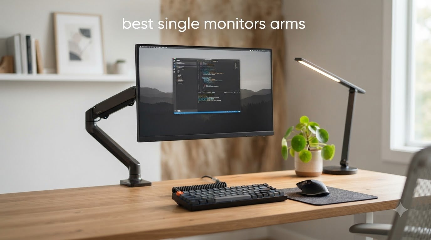 best single monitors arms