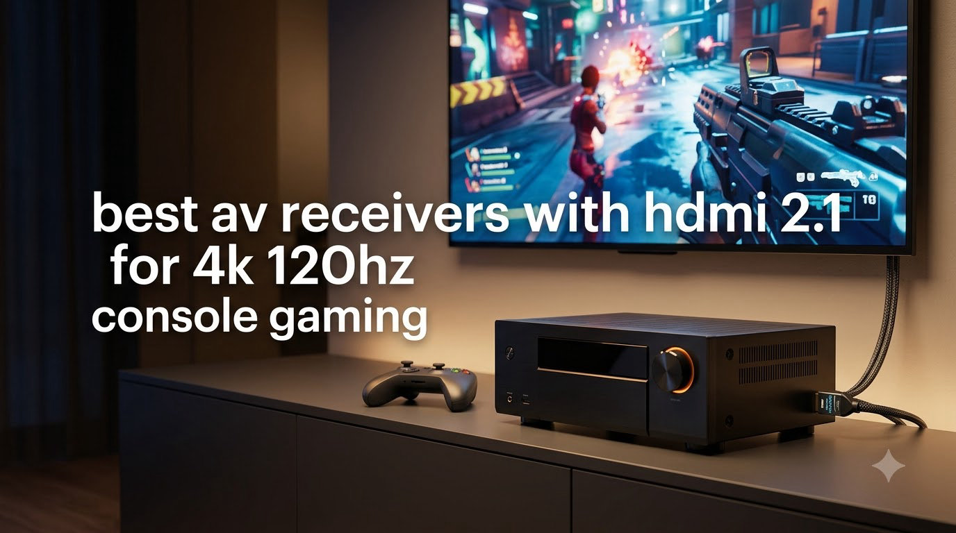 best av receivers with hdmi 2.1 for 4k 120hz console gaming